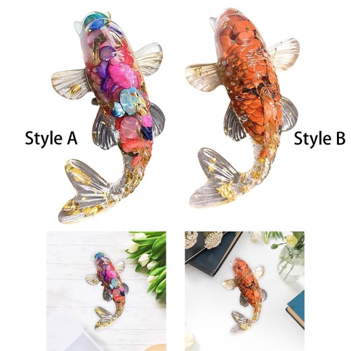 3inch glass koi fish statue - glass,
