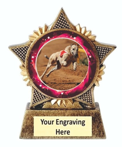 Greyhound racing trophy - greyhound,