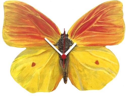 Cleopatra butterfly clock - butterfly,