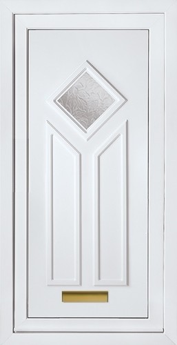 White full height upvc - upvc, door