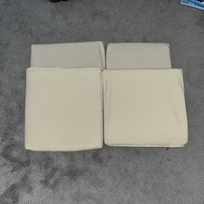 4 x CLASSIC GARDEN SEAT CUSHIONS 18 x 17 in SEAT PADS