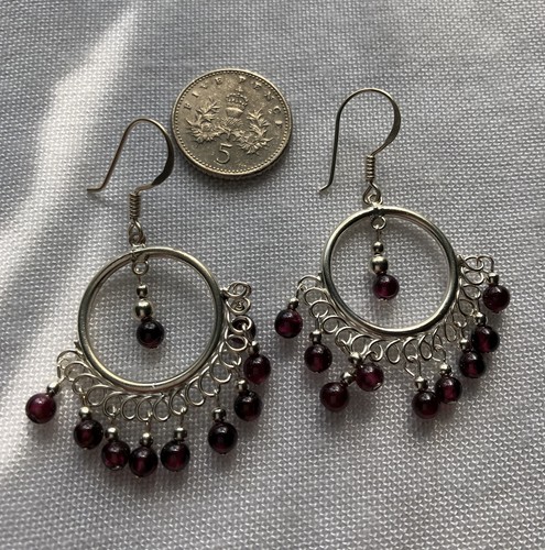 925 sterling silver - 925, garnet