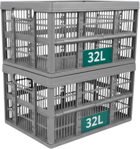 Stackable 32l folding plastic - 32l,