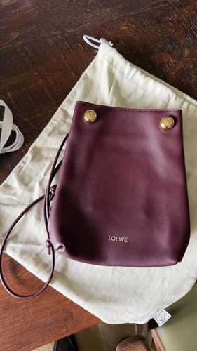 Loewe luxury burgundy leather - loewe,