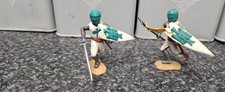 2 Vintage Timpo White & Green Knights! 1/32 Scale
