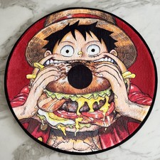 ONE PIECE ANIME CD RUG DISC CIRCULAR GAME CARPET RUG FLOOR MAT GIFT XMAS GIFT 