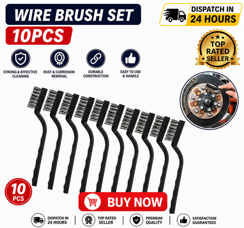 10x small wire brush set - wire,