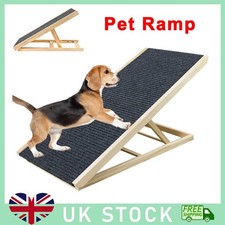 Adjustable Heights Dog Pet Ramp Foldable Stairs Non-Slip Ramp for Car Bed Sofa