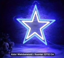 Neon Star USB Powered, Neon Wall Sign Dimmable LED Neon Sign, Neon LED Sign for
