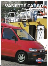 Nissan Vanette Cargo Accessories Mid 1990s UK Market Sales Brochure Serena