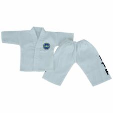 Playwell Baby ITF Taekwondo White Uniform TKD Martial Arts Suit Infant Gifts