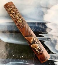 Antique Kozuka Japanese Samurai Small Sword Handle Only Umbrella Raincoat FS