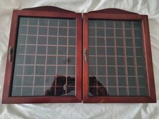 2 x Wooden Glass Fronted