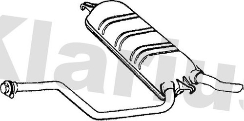 Rear muffler - muffler, fits
