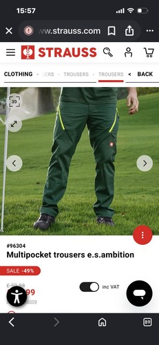Strauss work trousers - strauss,