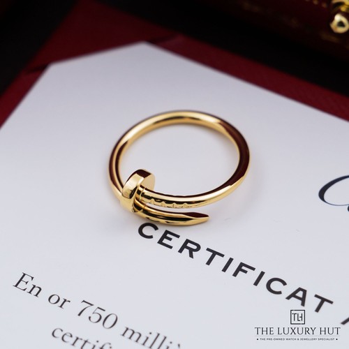Cartier 18ct yellow gold juste - cartier,