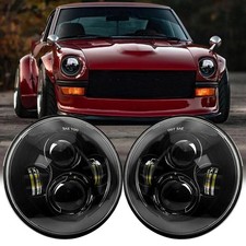 Black pair 7inch round - round, led