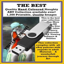 1300 Coloured Erotic Postcards