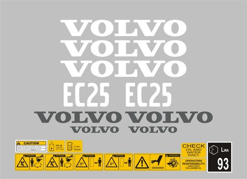 Volvo ec25 mini digger - ec25, decal