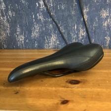 Carrera Velo Black Leather Bike MTB Saddle