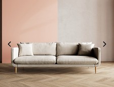 Swoon John Lewis Freja 3 Seater Sofa In Chalk House Weave RRP £2039