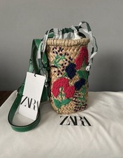 Zara Embroidery Straw Bag
