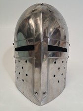 Handmade, Reproduction Man-At-Arms High-Medieval Style Knight Helmet, Crusade