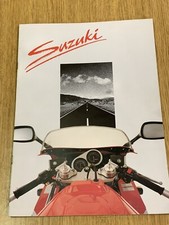 1990 SUZUKI MOTORCYCLE RANGE SALES BROCHURE-MOTOR BIKE GSX R1100 DR800S TS125R 