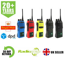 MOTOROLA GP340 UHF 4 WATT REFURBISHED TWO WAY RADIOS  CHOICE OF COLOURS x 2