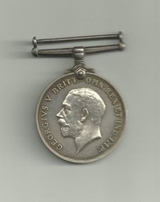 WW1 BRITISH WAR MEDAL CHIEF GUNNER STONEMAN ROYAL NAVY