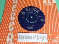 BILLY FURY - That's Love + You