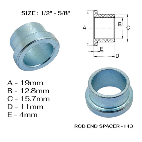 Rod end spacer race - end,