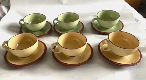 Denby juice teacup saucer - denby,