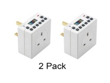  7 Day Compact Electronic Timer switch Pack of 2