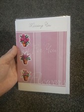 Lovely 'Missing You' Greetings Card - Bargain Prices - Free P&P *No Offers* 246