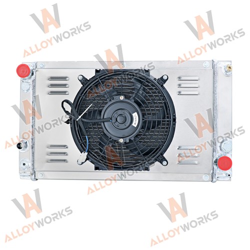 Row radiator shroud fan - radiator,
