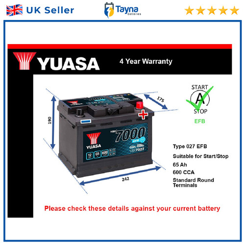 Efb car battery - car, citroen