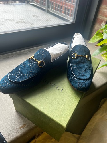 Gucci velvet horsebit loafers - velvet,