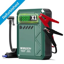 YESPER 2000A Car Jump Starter with Air Compressor 150PSI Tire Inflator 12000mAh.