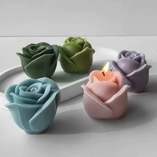 3D Rose Silicone Candle Soap