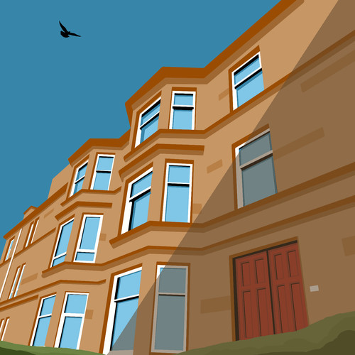 Glasgow southside tenement art - southside,