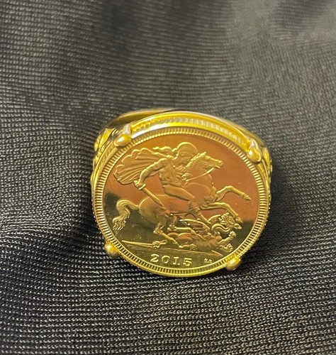 Replica gold plated - gold, sovereign