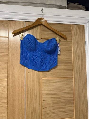 Blue corset top - blue, 36d