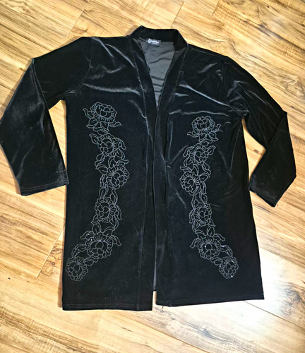 Ladies black velvet