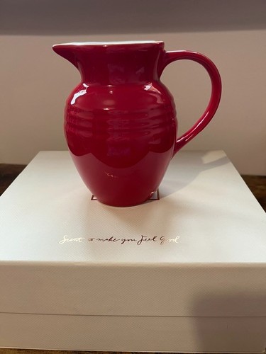 Creuset stoneware red jug - le,