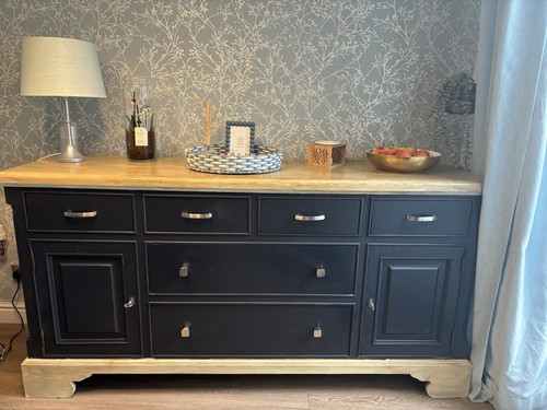 Solid wood sideboard dark - solid,