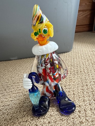 Vintage murano glass clown - vintage,