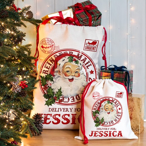 Personalised santa sack - personalised,