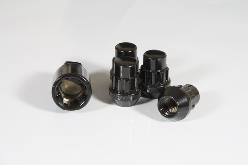 Black locking wheel nuts - 4,