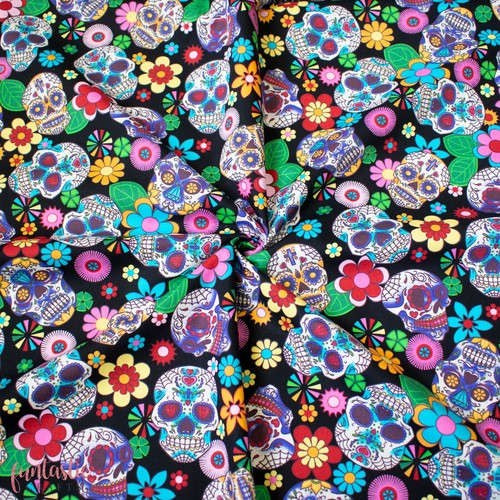 Halloween cotton fabric - halloween,
